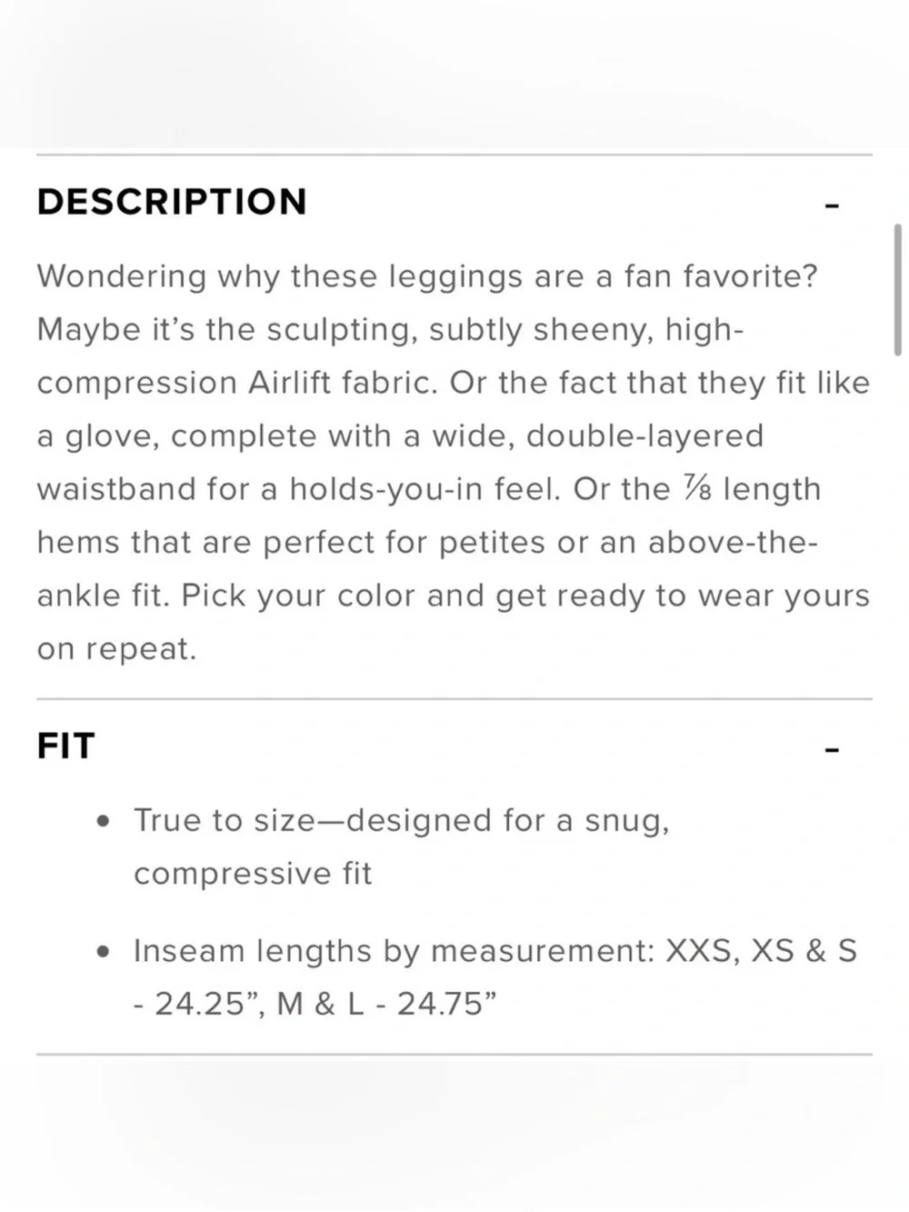 ALO yoga airlift High-Waist Black Sculpting Women’s leggings (7/8 Length)